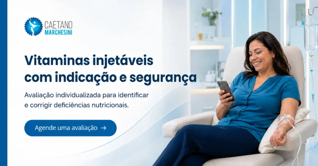 Vitaminas injetáveis com indicação médica segura em curitiba